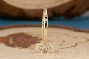 แหวนเพชรเดี่ยวทอง 14K เพาะเลี้ยงในห้องปฏิบัติการสำหรับผู้หญิง แหวนหมั้นแบบคลาสสิก แหวนเพชรเม็ดเดี่ยว เครื่องประดับชั้นดี ของขวัญแต่งงาน - Product Image 2