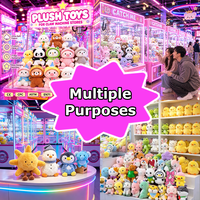 8 Zoll Plüschpuppe Schlafende Katze Plüschtiere für Arcade-Gewinnspiele Entspannte Tier-Preisspielzeuge für Geschenkshops Verkaufsautomaten-Display
