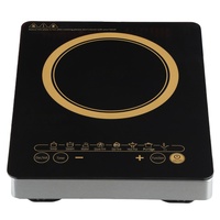Grande plaque de cuisson à induction carrée en verre trempé, à brûleur unique, commande manuelle, portable, étanche, pour usage extérieur, domestique et en camping-car, type Dutch