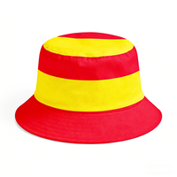 Sombrero de Pescador con Rayas de la Bandera Alemana 2026, Protección Solar, Transpirable, para Hombres y Mujeres