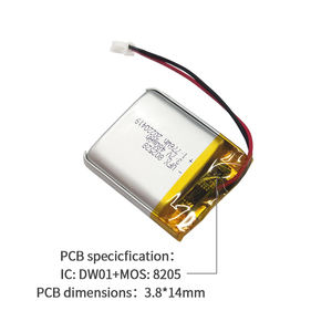 Cina produttore di batterie ricaricabili su misura <span class=keywords><strong>Li</strong></span>-<span class=keywords><strong>Po</strong></span> batteria UFX 802528 480mAh 3.7V per strumenti di bellezza e giocattoli - Product Image 3