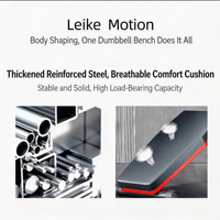 Banc de musculation pliable multifonction en acier, station d'haltères, équipement d'entraînement complet pour la maison, portable