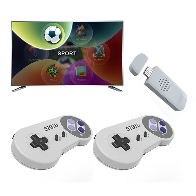 Newest Hot Sell Cheap Price SF900 Classic 16Bit Wireless 4k hd Game Stick Tv Retro Game Console Consola De Video Juegos for Snes