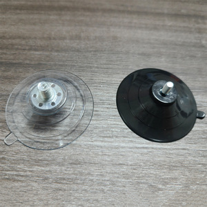 Screw Suction Cup 60mm Single Cup Manual Industrial Grade Environmentally Friendly PVC White Black Threaded <b>Rod</b> for Heavy Duty - Product Image 1