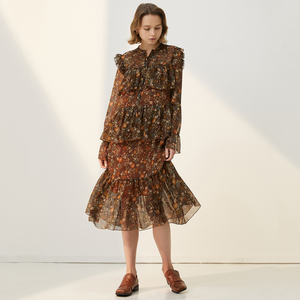 Abito da Donna Casual a <span class=keywords><strong>Maniche</strong></span> <span class=keywords><strong>Lunghe</strong></span> <span class=keywords><strong>Nero</strong></span> con Scollo a V Design Elegante - Product Image 1