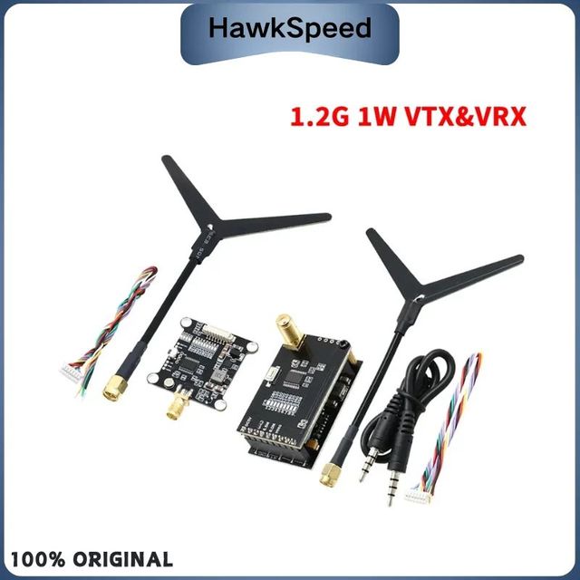 1.2G 1.2GHz 1W 1000mW Receiver VRX and Transmitter VTX Video Transmitting Module for FPV RC Racing with Y-shaped Antenna