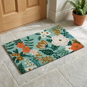 Home Doormats for Entrance Custom Printed Soft Durable Flower Print <b>Matt</b> Colourful Leaves Anti-skid Living Room - Product Image 3
