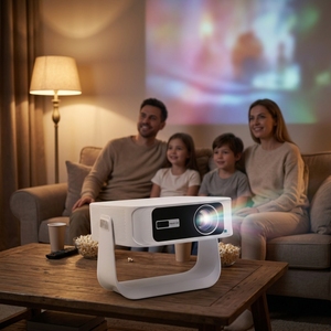 <span class=keywords><strong>Nouveau</strong></span> projecteur de <span class=keywords><strong>cinéma</strong></span> maison intelligent 4K Android 300 lumens 2026 avec mise au point automatique et résolution native 1080P pour films 3D - Product Image 1