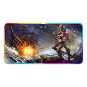 Alfombrilla de ratón RGB al por mayor, alfombrilla de juego para ordenador, alfombrilla antideslizante para teclado de Jugador - Product Image 3