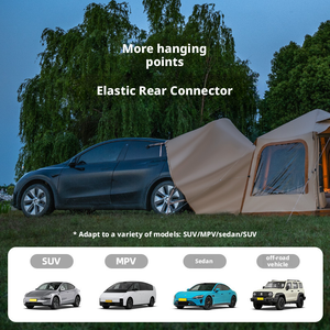 Sofort Aufbaubares Vier-Jahreszeiten 5-Personen SUV Heckklappe Aufblasbares Zelt Schnellöffnend 1 Schlafzimmer Wohnbereich Sonnen- und Regenschutz Camping - Product Image 4
