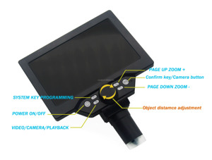 <span class=keywords><strong>Microscopio</strong></span> <span class=keywords><strong>Digitale</strong></span> G1200 ad Alta Definizione 2MP 1200x con Display a Cristalli Liquidi per Saldatura - Product Image 3