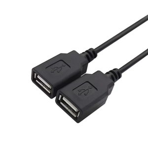 อะแดปเตอร์แปลง USB 2.0 แบบ 1 ตัวเมียเป็น 2 ตัวผู้ พร้อมฮับข้อมูลและสายชาร์จ USB แบบแยกส่วน - Product Image 2