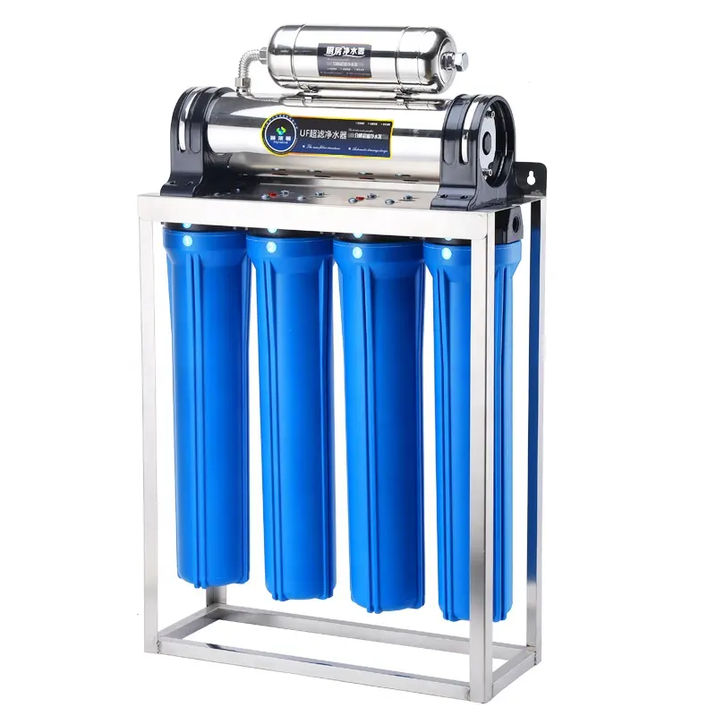 Purificador de agua doméstico de 6 etapas, sistema de filtro de agua Uf para el hogar, filtro de ultrafiltración de acero inoxidable