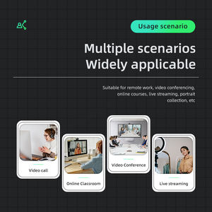Cámara <span class=keywords><strong>Web</strong></span> USB HD 1080P con Micrófono Estéreo y Clip Giratorio para Videollamadas, Grabación, Conferencias, Transmisión y Juegos - Product Image 2