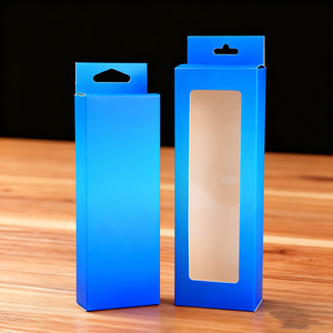 Hanging Hook Box Custom Retail Packaging Factory Hanging Hook Box with Clear Window - Product Image 1