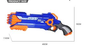 Jeu de tir pour enfants en plein air, fête, blaster en plastique ABS écologique pour les enfants de <span class=keywords><strong>4</strong></span> ans et plus, unisexe, avec 20 fléchettes - Cadeau de Noël - Product Image 4