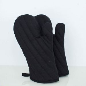 Gants de cuisine et protège-plats extra-épais de qualité supérieure, résistants à la chaleur, en coton avec design en silicone côtelé pour une utilisation en cuisine - Product Image 2
