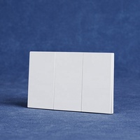 Plaque fine sans cadre 118*75mm, interrupteurs triples standard sud-américains 10A 250V pour l'éclairage domestique