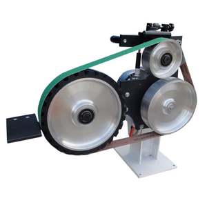 Ponceuse à bande électrique verticale et horizontale double usage 380V/220V avec régulation de vitesse, ensemble complet de meuleuse et ponceuse - Product Image 5