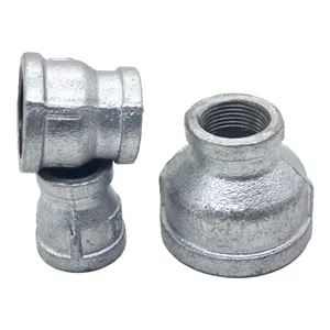 ISO 9001 sanitary hardware male female black threaded malleable iron socket reducing