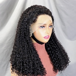Peluca frontal <span class=keywords><strong>de</strong></span> encaje HD 13x4, <span class=keywords><strong>cabello</strong></span> humano rizado <span class=keywords><strong>de</strong></span> onda profunda, densidad 250, 100% pre-arrancada, pelucas frontales <span class=keywords><strong>de</strong></span> onda <span class=keywords><strong>de</strong></span> agua para mujeres negras brasileñas - Product Image 1