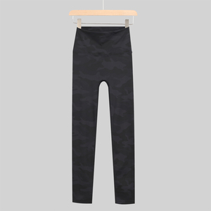 Leggings de yoga taille haute colorés pour femme, pantalon de sport uni, séchage rapide, grande taille, longueur intégrale, Spandex/Nylon - Product Image 3