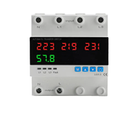 Protecteur de surtension et de sous-tension ATS-100A, montage sur rail DIN, dispositif de protection de tension réglable, relais de récupération automatique pour usage domestique