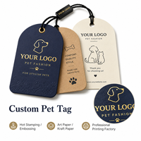Étiquettes suspendues personnalisées en carton pour animaux de compagnie, logo imprimé, étiquettes de vêtements pour animaux, étiquettes de prix en carton premium pour accessoires pour chiens et chats