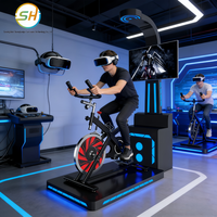 Équipement de fitness et de divertissement de simulation de vélo en réalité virtuelle, console de jeu de vélo VR