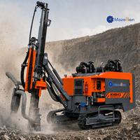Foreuse rotative DTH pour puits d'eau et couches rocheuses, équipement de forage profond portable à moteur diesel, boîte de vitesses, profondeur de forage 21m, occasion