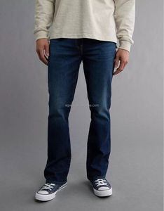 กางเกงยีนส์สกินนี่ของผู้ชายทรงสกินนี่ทรงสลิมฟิตสีดำแบบกำหนดเอง - Product Image 1