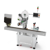 Precio de fábrica Máquina etiquetadora de tubos horizontales automática Máquina etiquetadora de bálsamo labial ovalado Etiquetadora