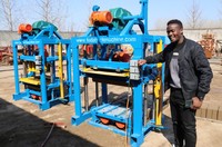 FUDA approvisionnement direct d'usine petite machine de fabrication de briques à emboîtement électrique manuelle pour béton de cendres volantes