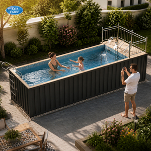 <span class=keywords><strong>Piscine</strong></span> portable en <span class=keywords><strong>acier</strong></span> 4,5m x 2,2m x 1,35m, montage facile pour divertissement familial en extérieur dans le jardin - Product Image 3