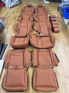 Fundas de Asiento para <span class=keywords><strong>Toyota</strong></span> Land Cruiser de <span class=keywords><strong>7</strong></span> <span class=keywords><strong>Plazas</strong></span>, Accesorios Interiores de Coche Personalizados de Fábrica, Fundas de Asiento de Cuero de Lujo - Product Image 4
