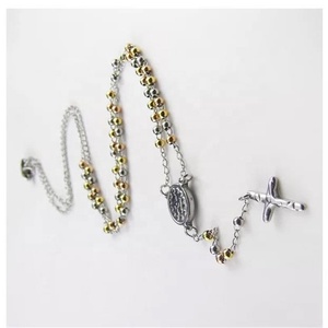 Collier personnalisé en acier inoxydable, pendentif en croix 4:13, vente en gros, livraison gratuite - Product Image 5