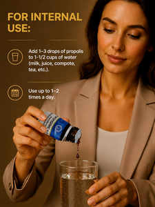 Solution aqueuse naturelle de propolis de haute qualité, concentré de propolis pour administration orale, pour rinçage, 10 ml - Product Image 5