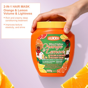 UUKKG <span class=keywords><strong>Masque</strong></span> capillaire lissant anti-frisottis à la kératine et au beurre de karité, réparation profonde pour <span class=keywords><strong>cheveux</strong></span> abîmés et difficiles à coiffer, qualité salon UU4940 - Product Image 5