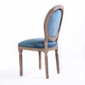 Dining Chair <strong>Medieval</strong> Wood Stock New Products Fashion Simple Velvet Atmosphere Blue Home <strong>Furniture</strong> Fabric 12 Antique <strong>2</strong> Piece - Product Image 3