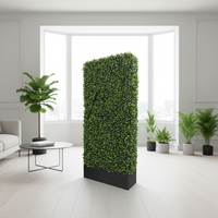 Haie Artificielle en Buis en PE, Résistante à l'Eau et Durable pour la Décoration Intérieure, Mur Végétal de Luxe et Mariages