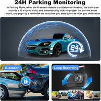Caméra de tableau de bord double 4K Ultra HD en gros d'usine avec WiFi, GPS, enregistreur vidéo de voiture, écran IPS 3.0 pouces, ADAS, vision nocturne, mode stationnement