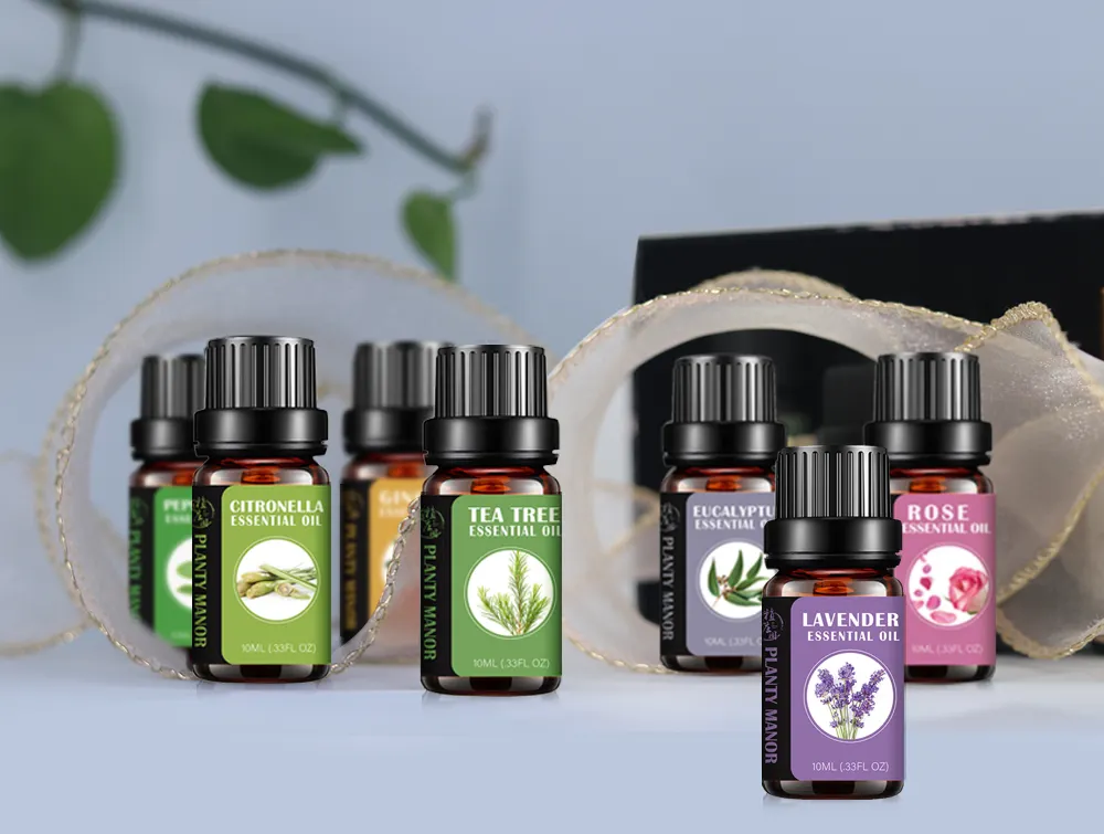 pure organic Aromatic Essential Oil Gift Set 8PCS 10ml essential oil
