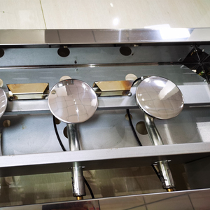 3-Burner thép không gỉ gas vỉ nướng không dính tấm phẳng Top LP/khí đốt tự nhiên đánh lửa điện tử có thể điều chỉnh rang chảo - Product Image 2