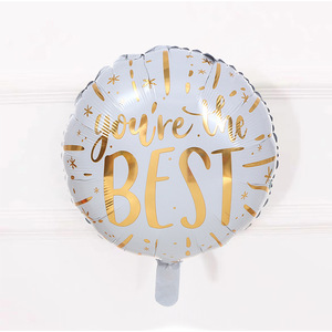 Nuovi Palloncini Rotondi da 18 Pollici 'You're the Best' in Foil per Forniture per Feste - Product Image 2