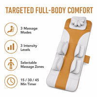 Matelas chauffant électrique portable pour tout le corps avec contrôle de la minuterie multi-mode et masseur de nuque