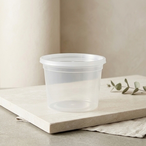 Small Disposable PP <b>Plastic</b> Deli Cups with Lids <b>Clear</b> Sample Souffle Cups Salad Dressing Portion <b>Containers</b> Bulk - Product Image 1