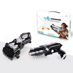 Children Electric Shooting Battle Toys Infrared Induction Black Gun and Robotic Arm Toy Set