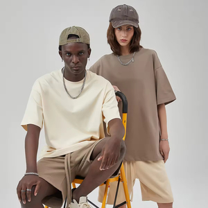 T-shirt Homme Oversize 100% Coton Coupe Personnalisée Imprimé Graphique Uni Grammage Lourd Grandes Tailles - Product Image 4