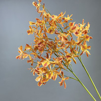 Orchidée Araignée Artificielle Réaliste Faite à la Main, Bouquet Décoratif pour Bureau et Maison, Fleur Artificielle en Plastique, Plantes Artificielles Vertes