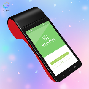 Aixw Android cầm Tay POS thiết bị đầu cuối với 58 Mét Máy in hóa đơn 5 triệu pixel máy ảnh 1D & 2D đọc mã vạch mua bán POS - Product Image 1